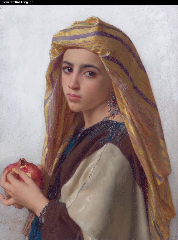 William-Adolphe Bouguereau Girl with a pomegranate